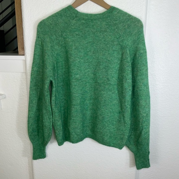 Sezane Green Crew Neck Sweater - Picture 3 of 6